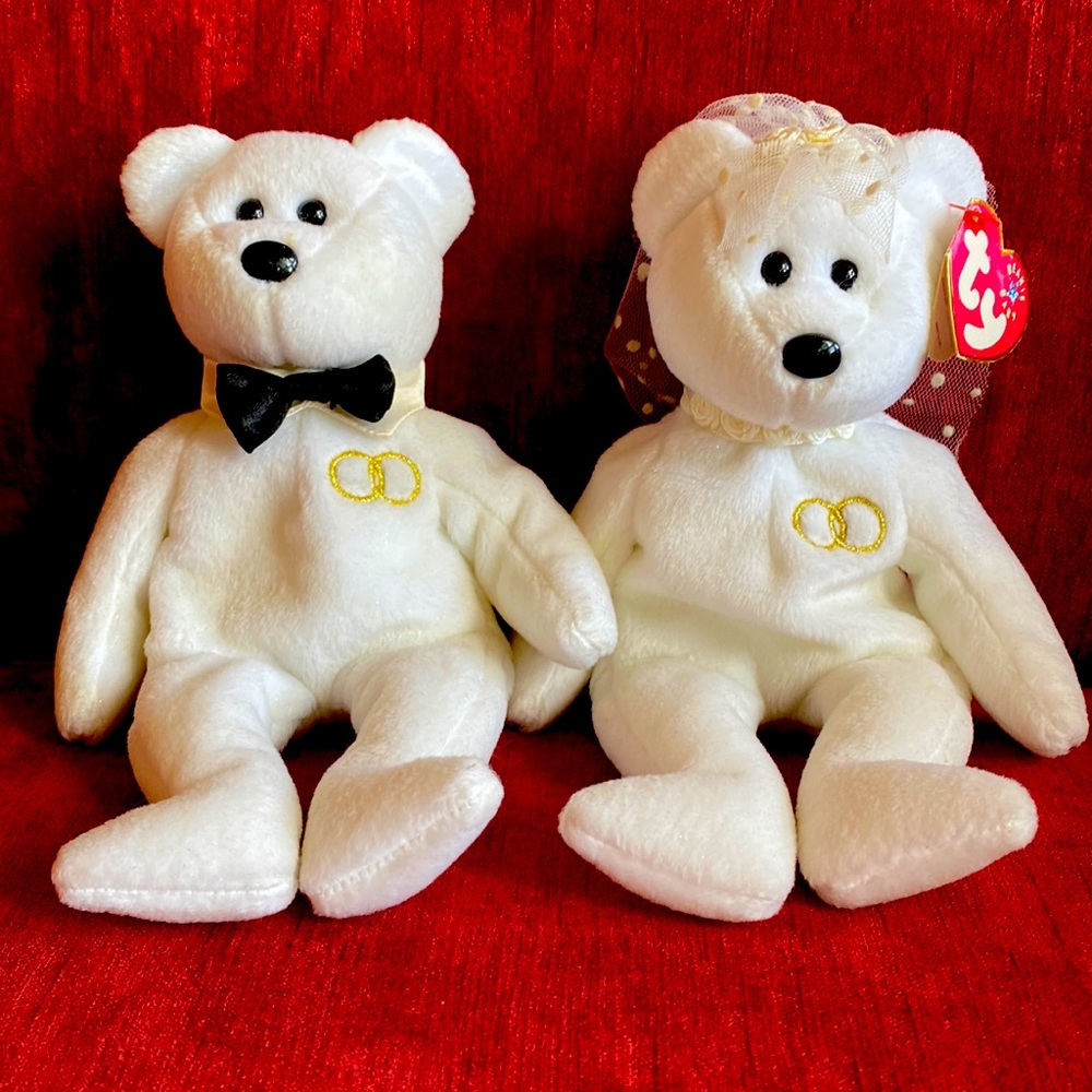 ty Beanie Babies - Mr & Mrs Wedding Bears